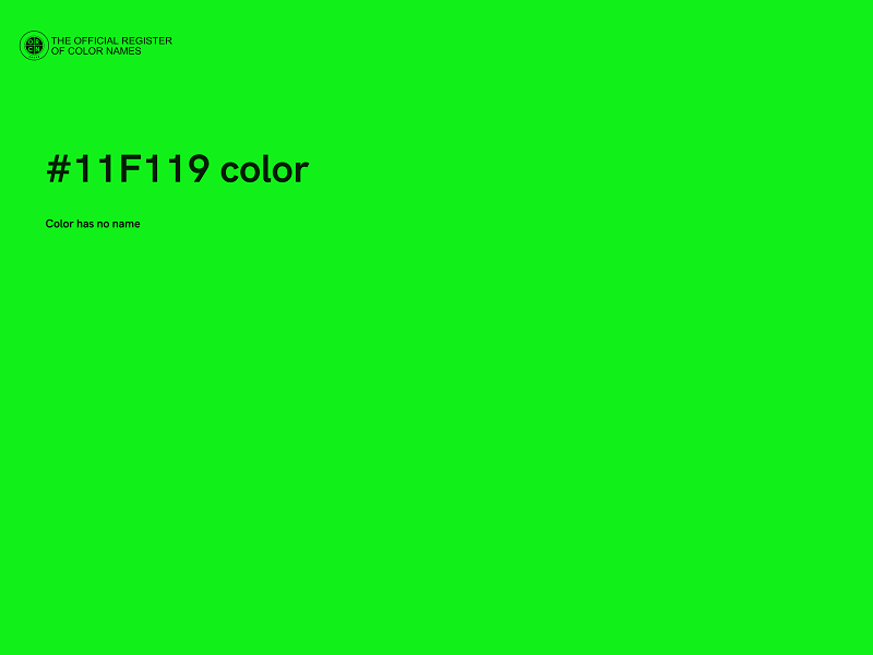 #11F119 color image