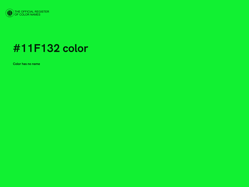 #11F132 color image