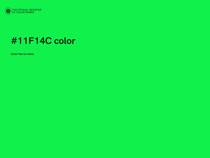 #11F14C color image