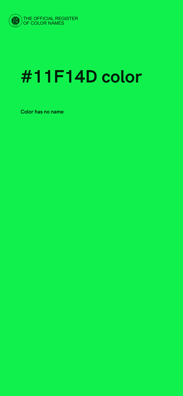 #11F14D color image