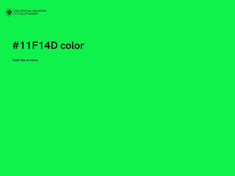 #11F14D color image
