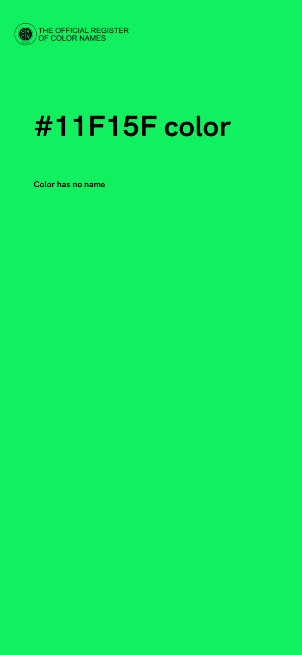 #11F15F color image