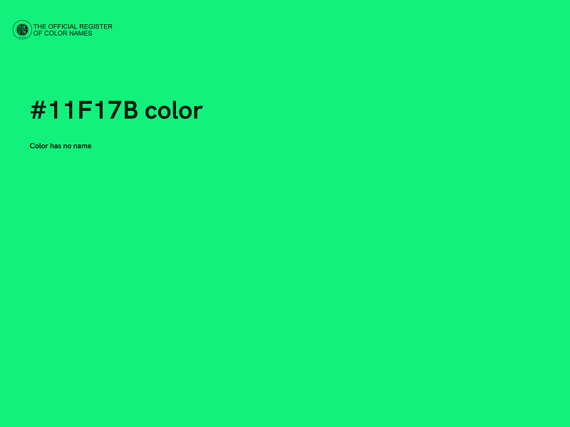 #11F17B color image