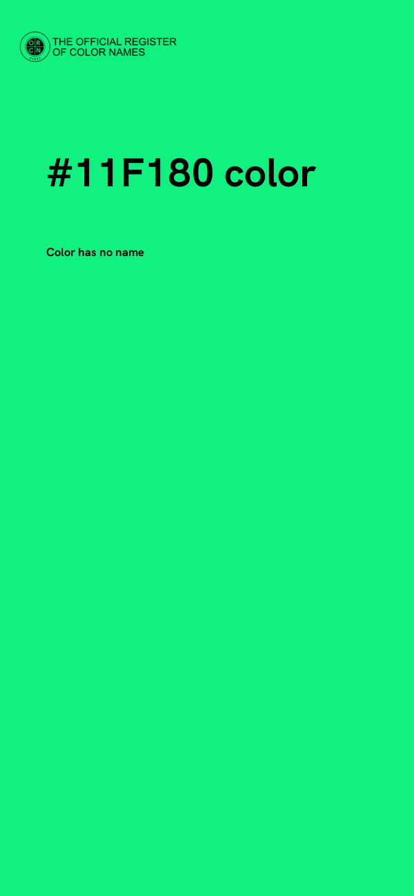 #11F180 color image