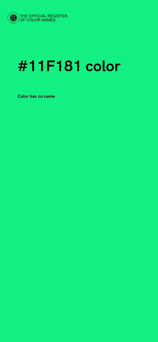 #11F181 color image