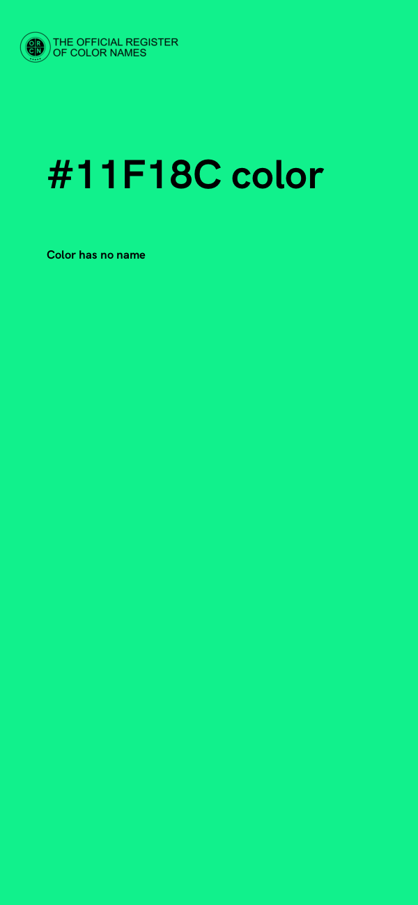 #11F18C color image
