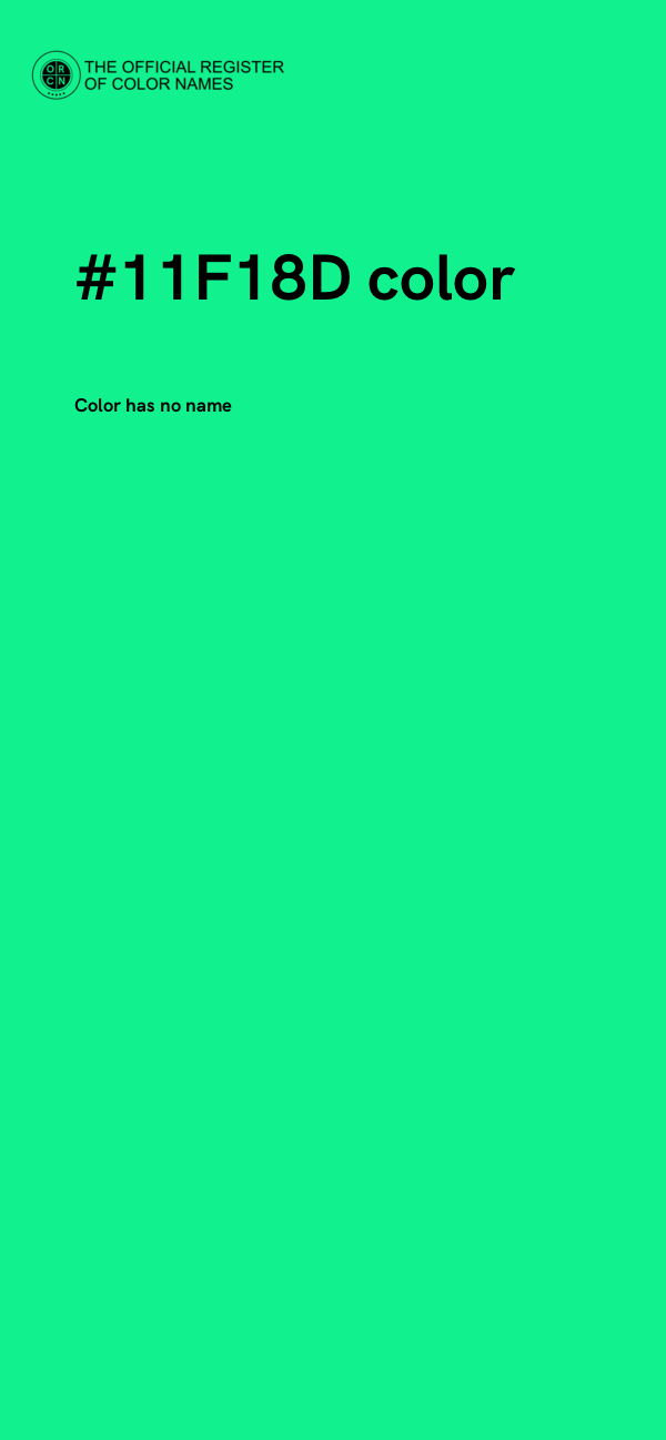 #11F18D color image