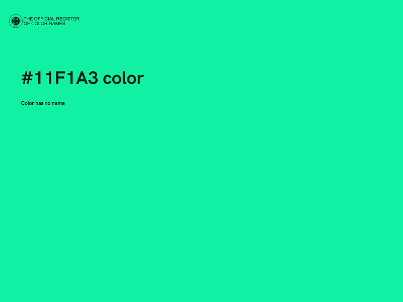 #11F1A3 color image