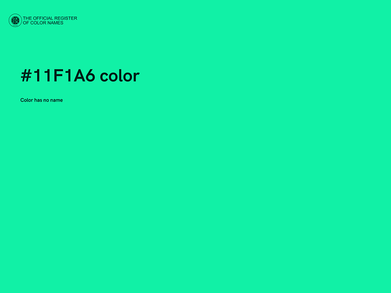 #11F1A6 color image