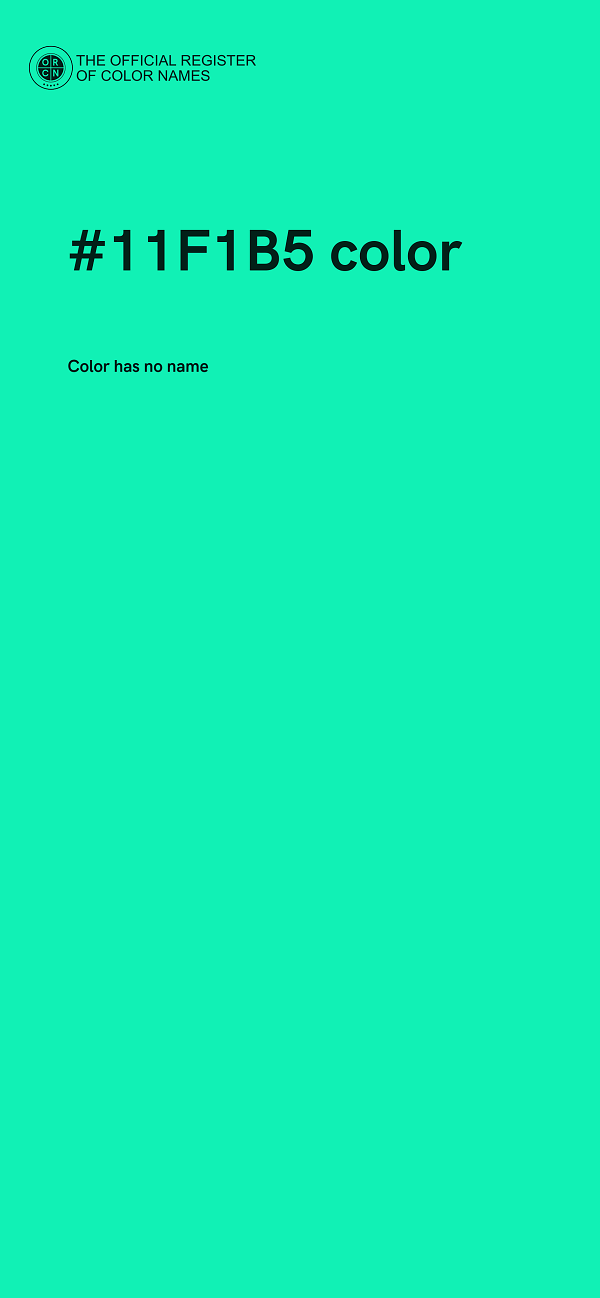#11F1B5 color image