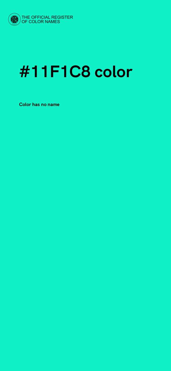 #11F1C8 color image
