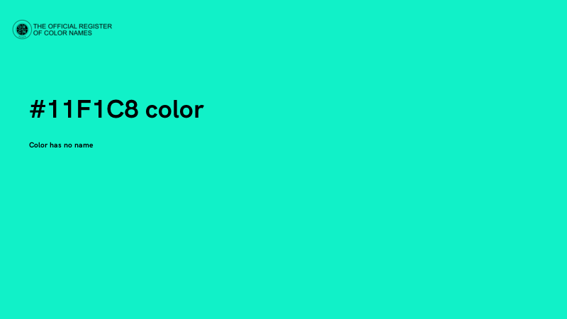 #11F1C8 color image