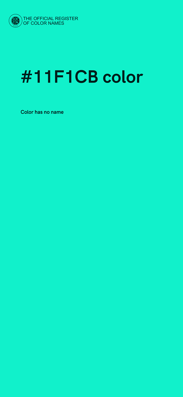 #11F1CB color image