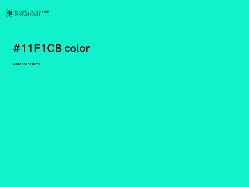 #11F1CB color image