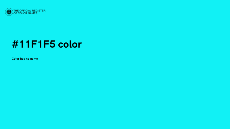#11F1F5 color image
