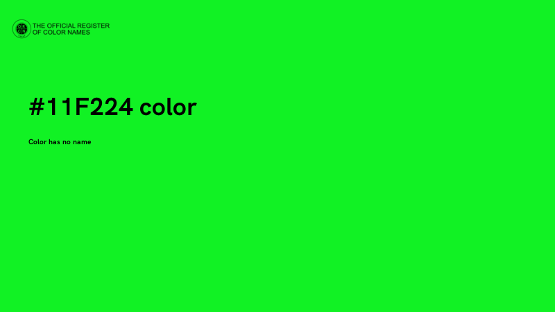 #11F224 color image