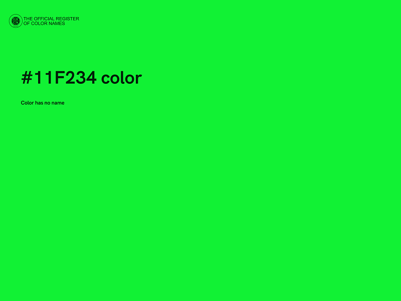#11F234 color image