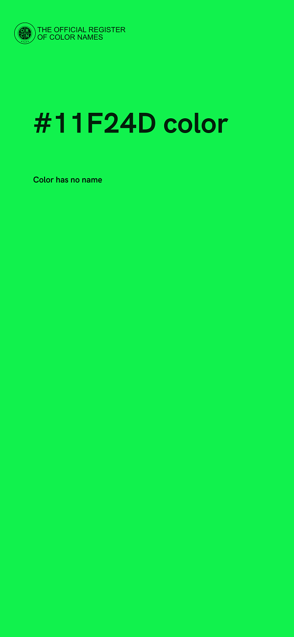 #11F24D color image