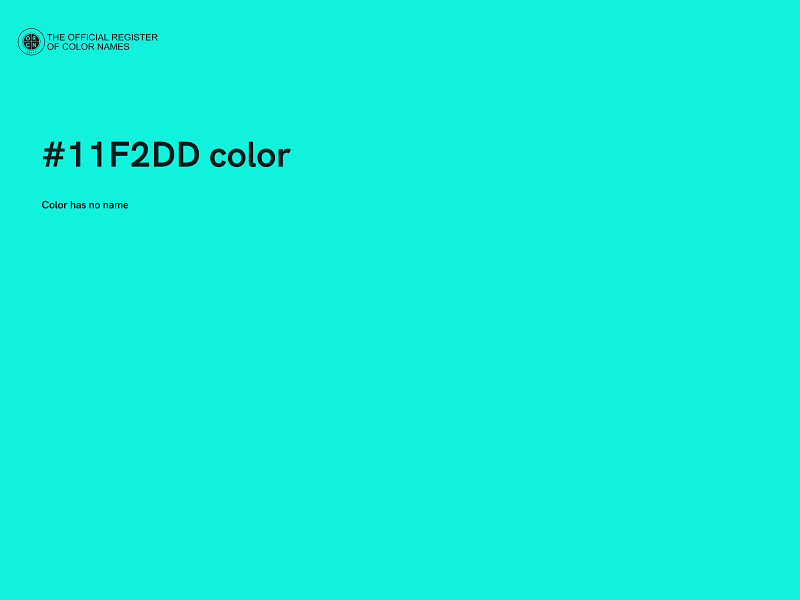 #11F2DD color image