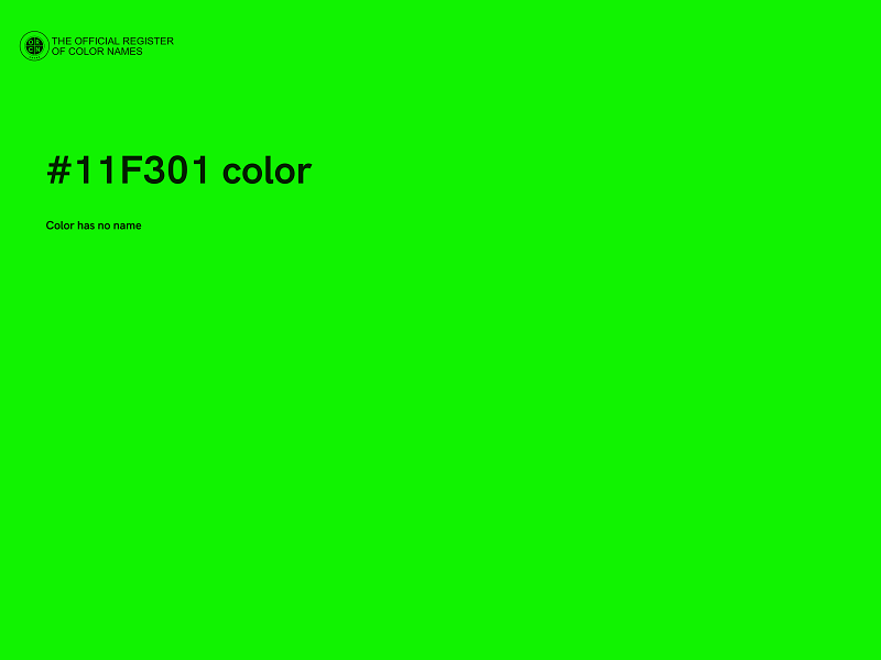 #11F301 color image