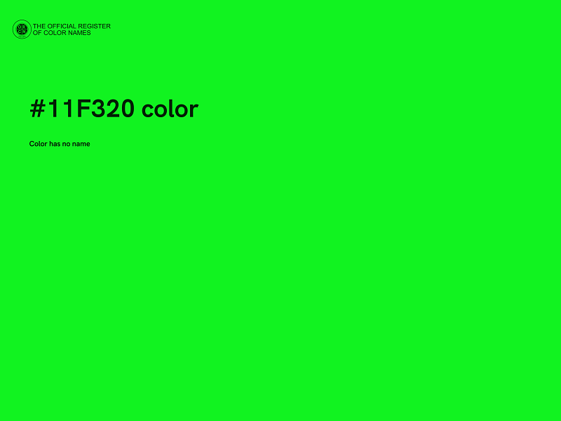 #11F320 color image