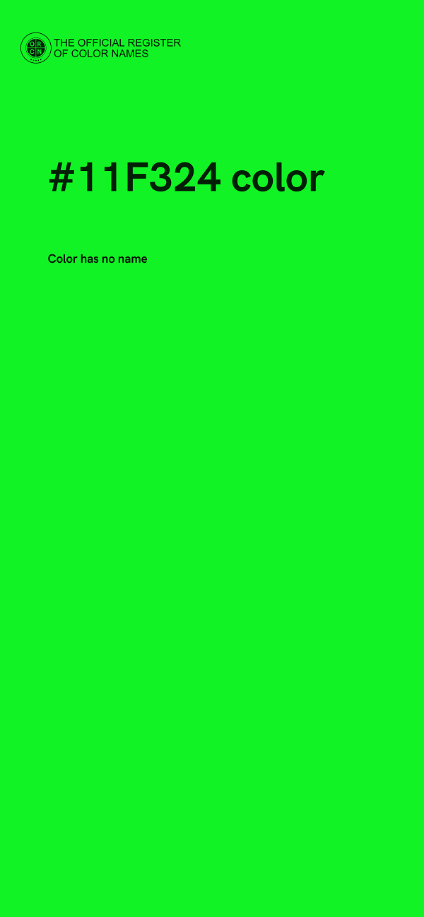 #11F324 color image