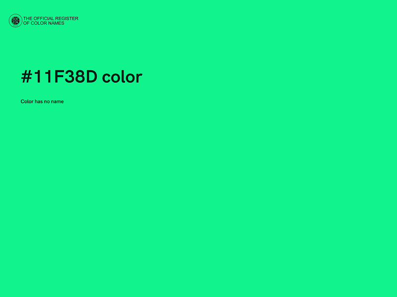 #11F38D color image