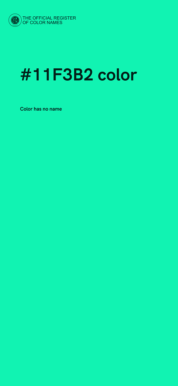 #11F3B2 color image