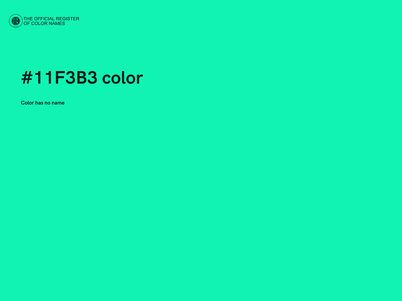 #11F3B3 color image