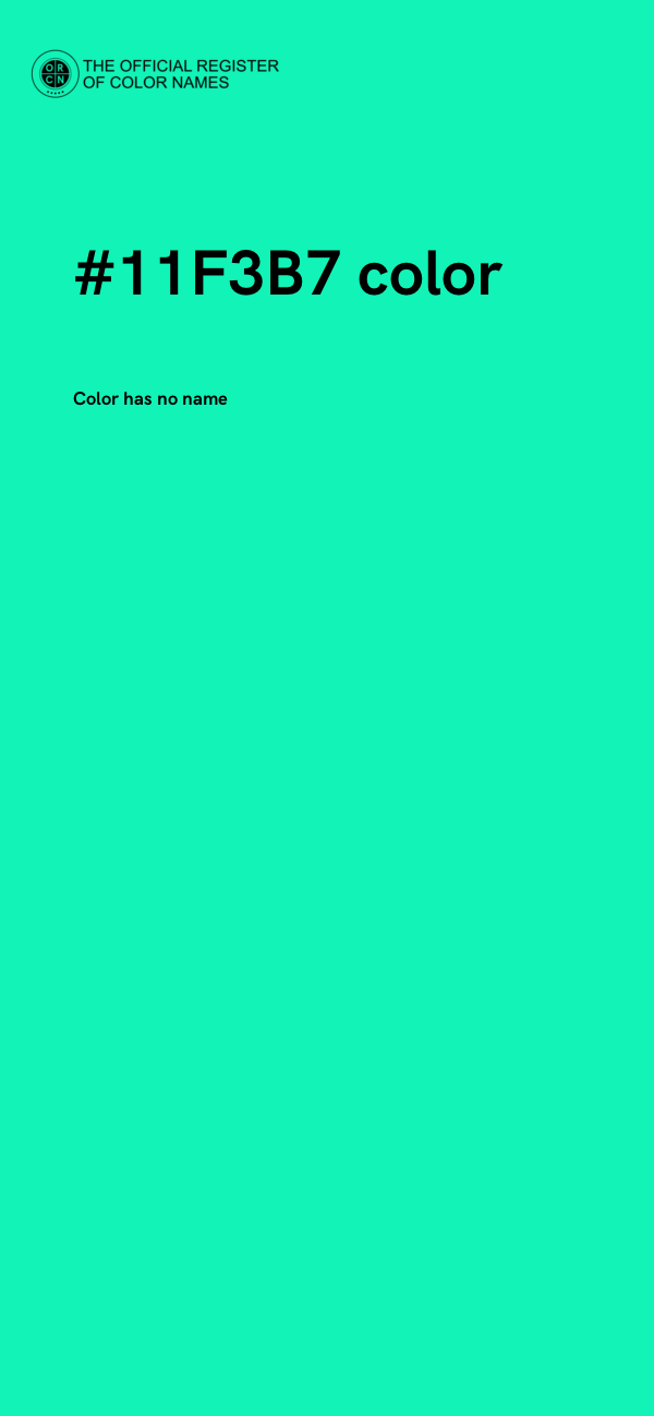 #11F3B7 color image