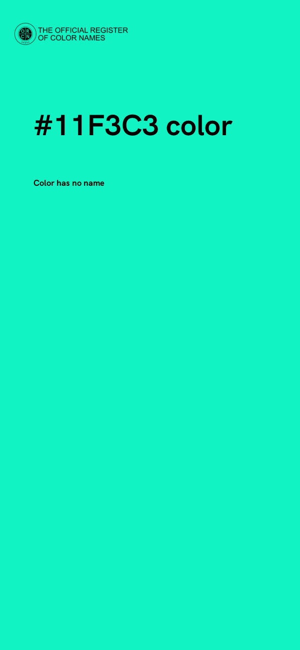 #11F3C3 color image