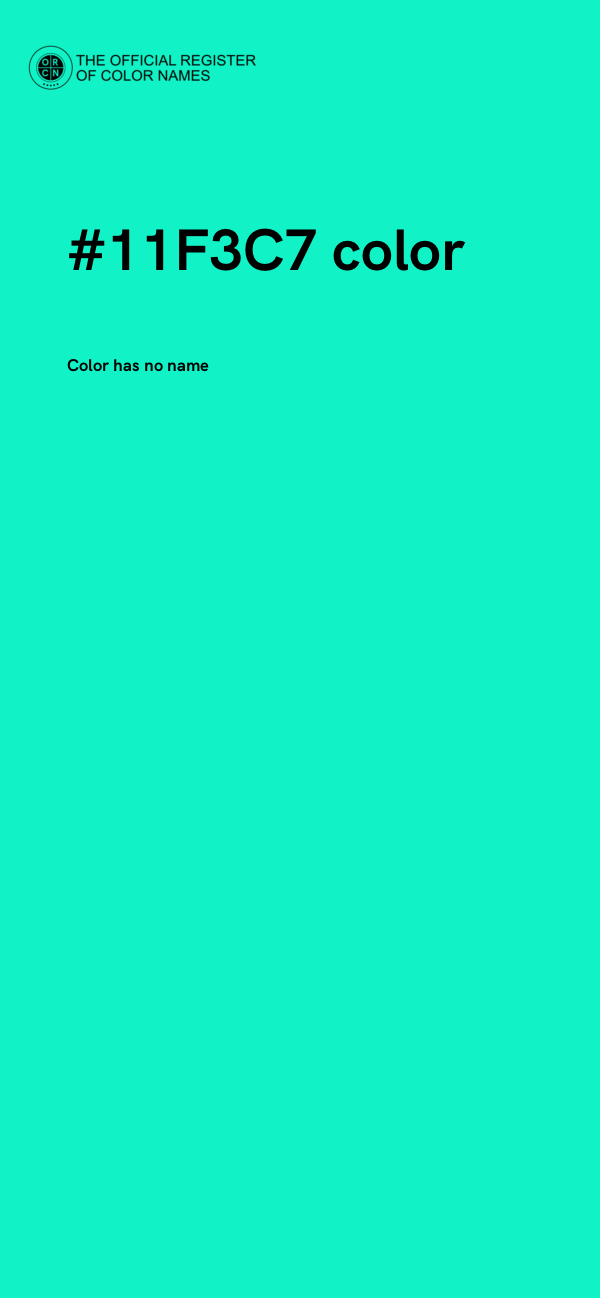 #11F3C7 color image
