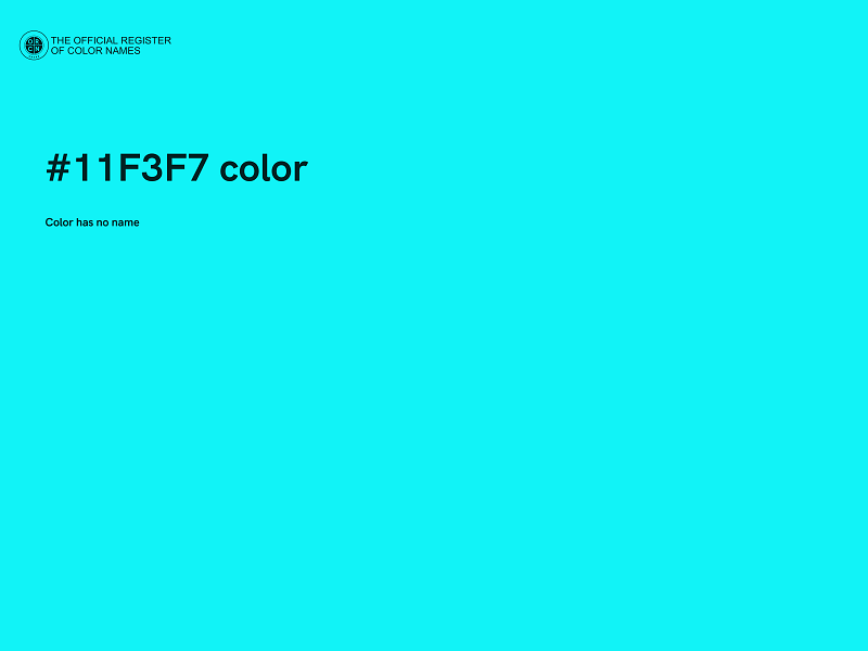 #11F3F7 color image