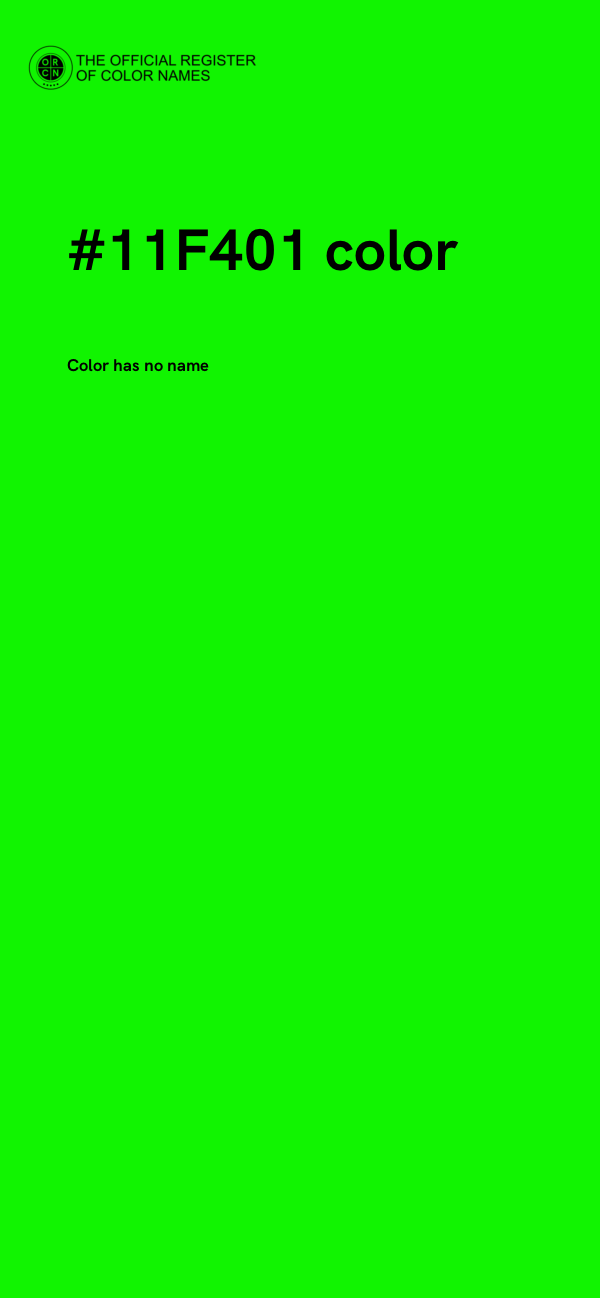 #11F401 color image
