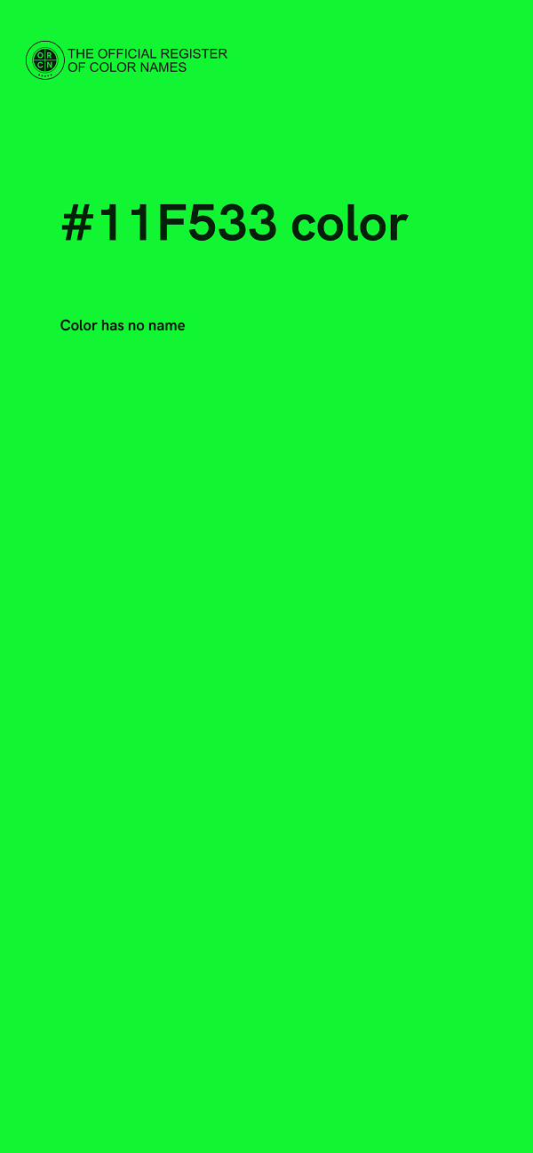 #11F533 color image