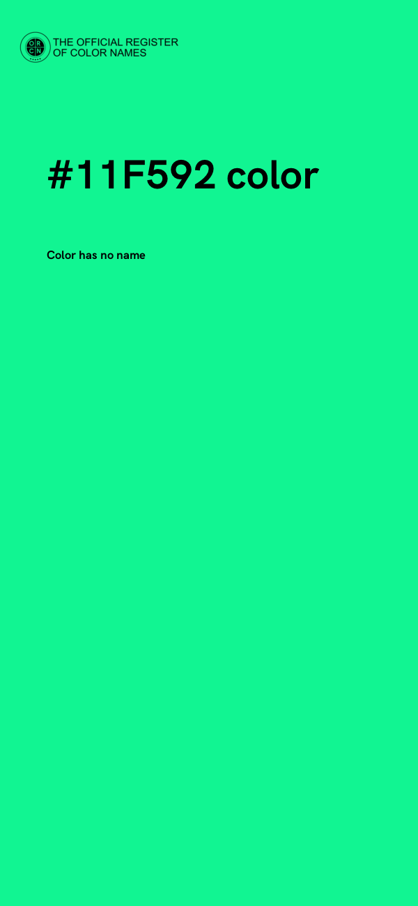 #11F592 color image