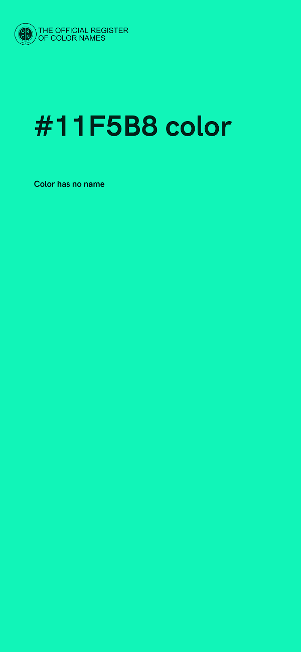#11F5B8 color image