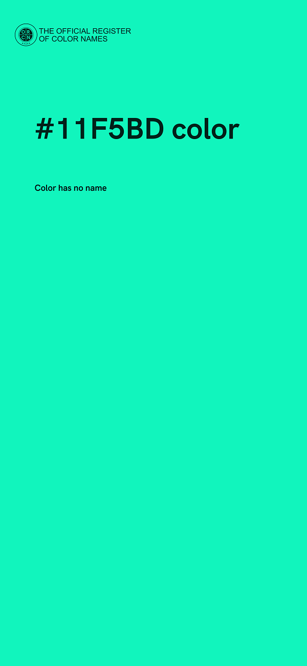 #11F5BD color image