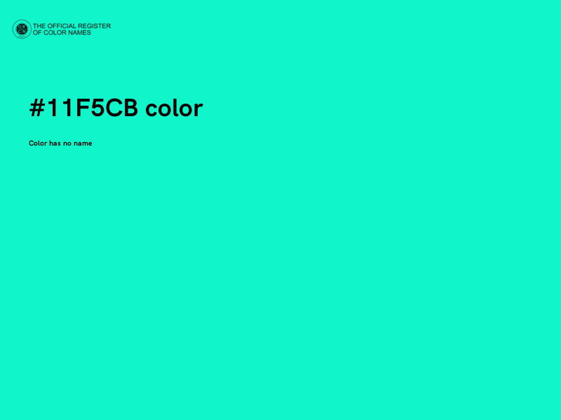 #11F5CB color image
