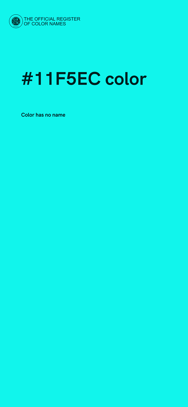 #11F5EC color image