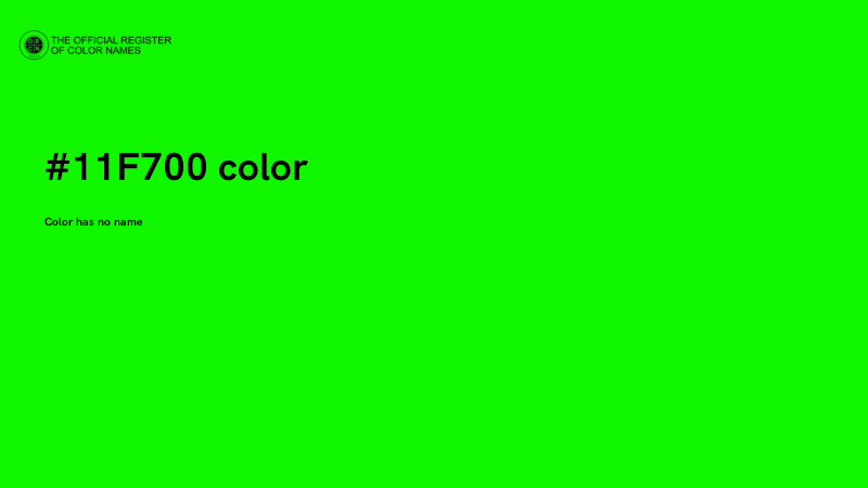 #11F700 color image