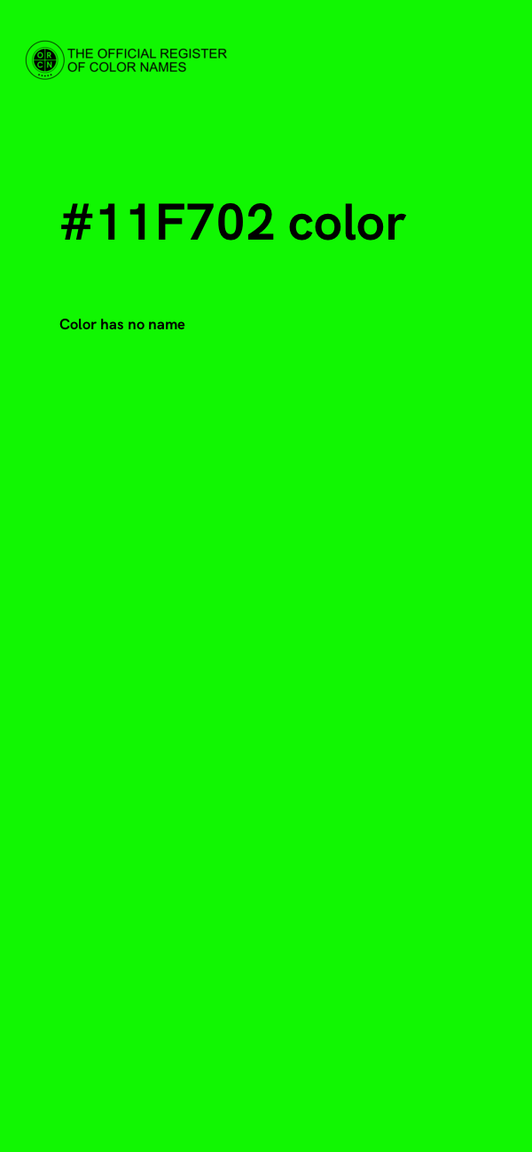 #11F702 color image