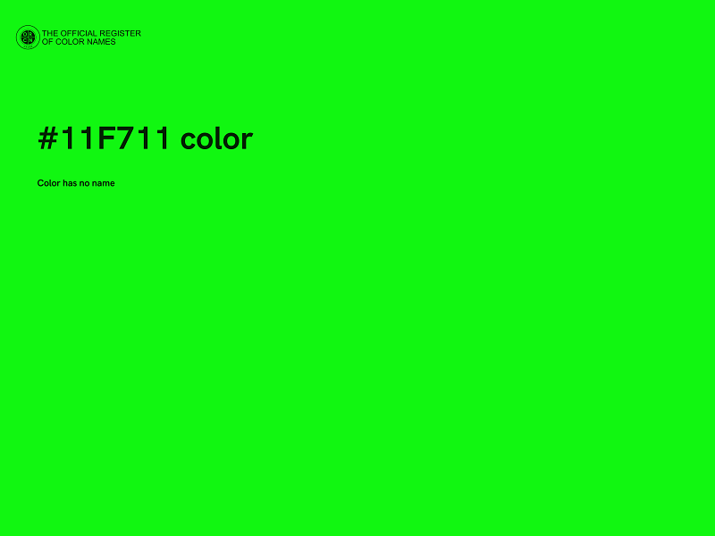 #11F711 color image