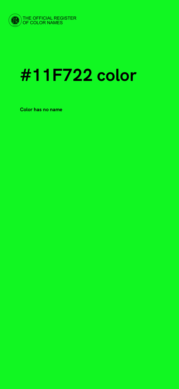 #11F722 color image
