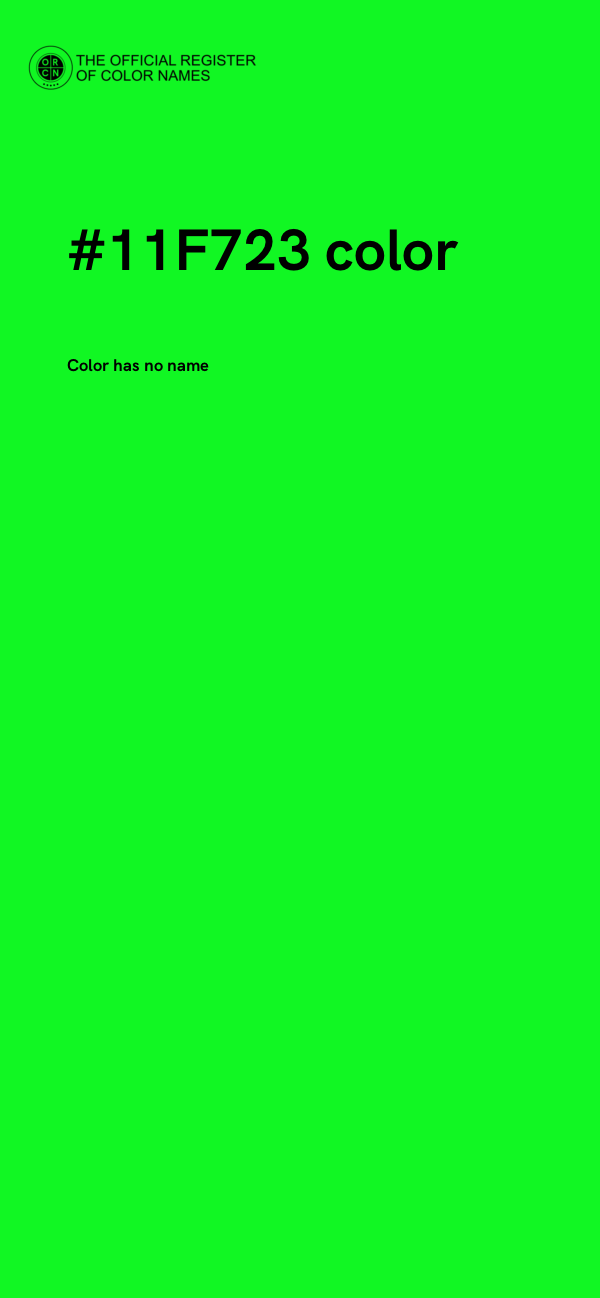 #11F723 color image