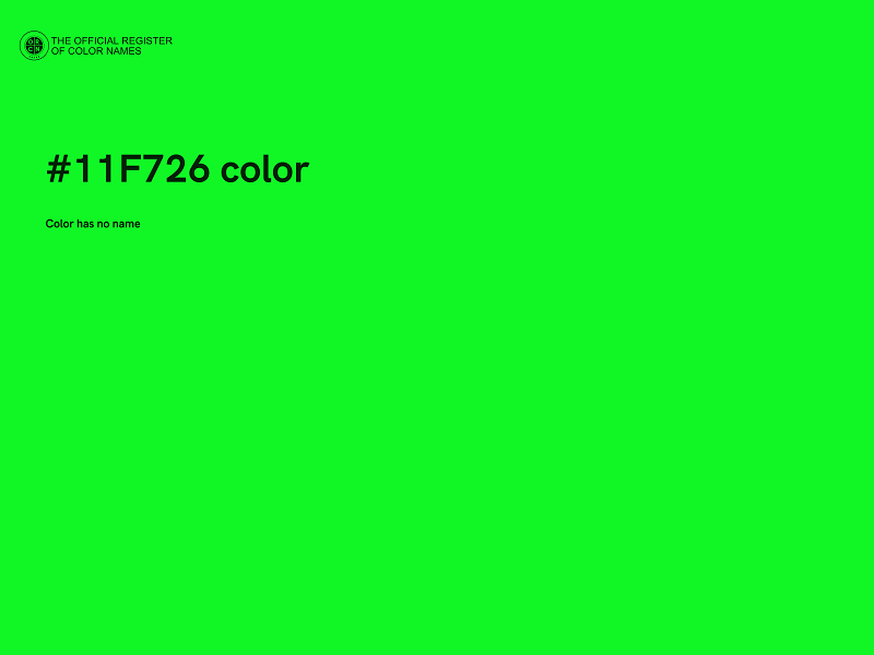 #11F726 color image