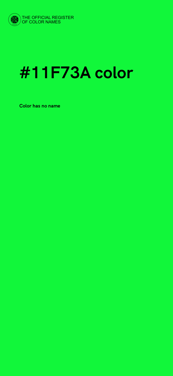#11F73A color image
