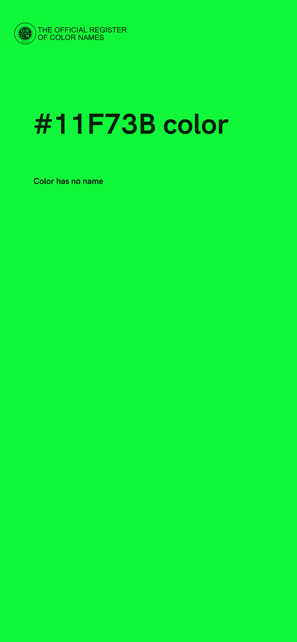 #11F73B color image