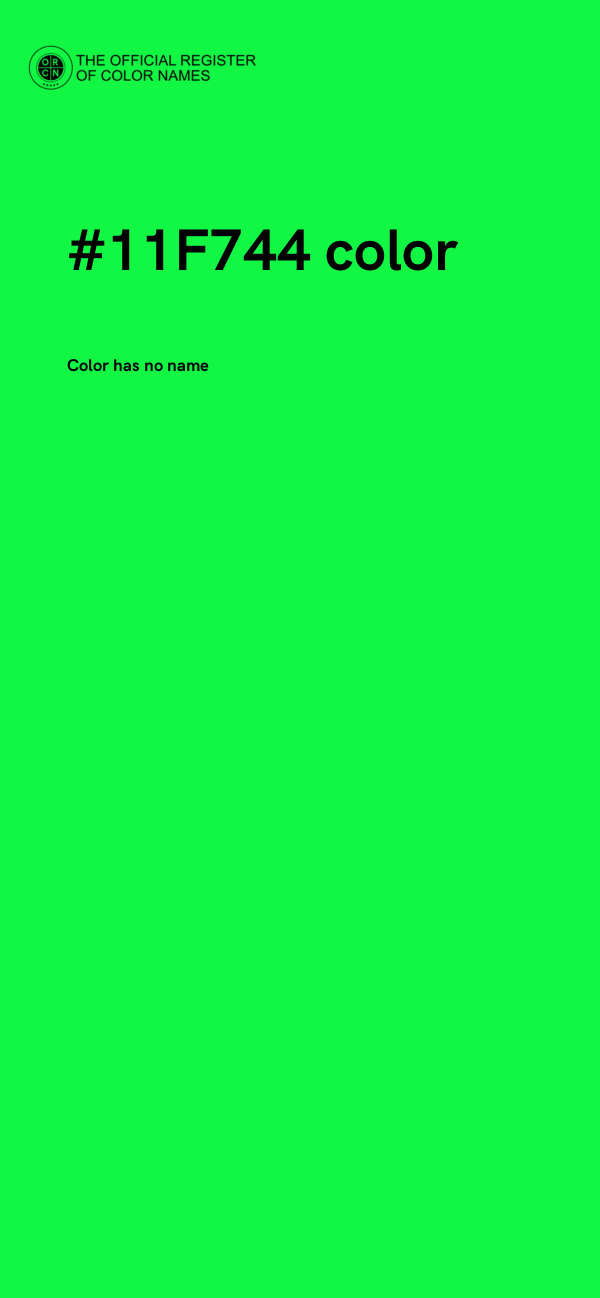 #11F744 color image