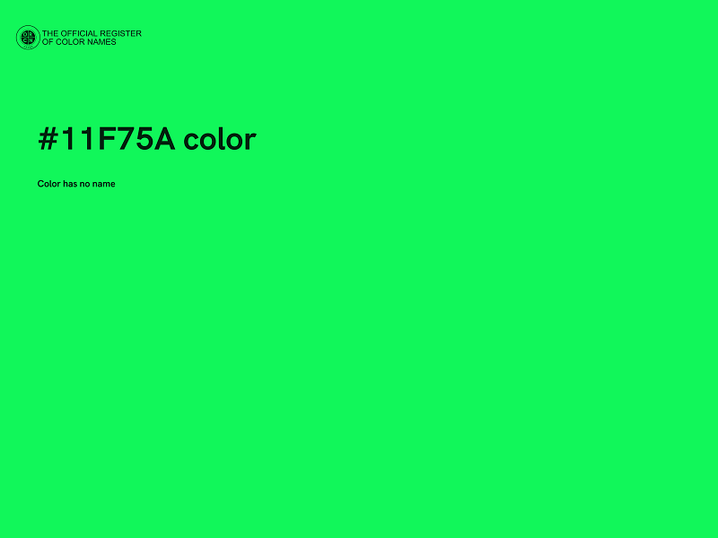 #11F75A color image